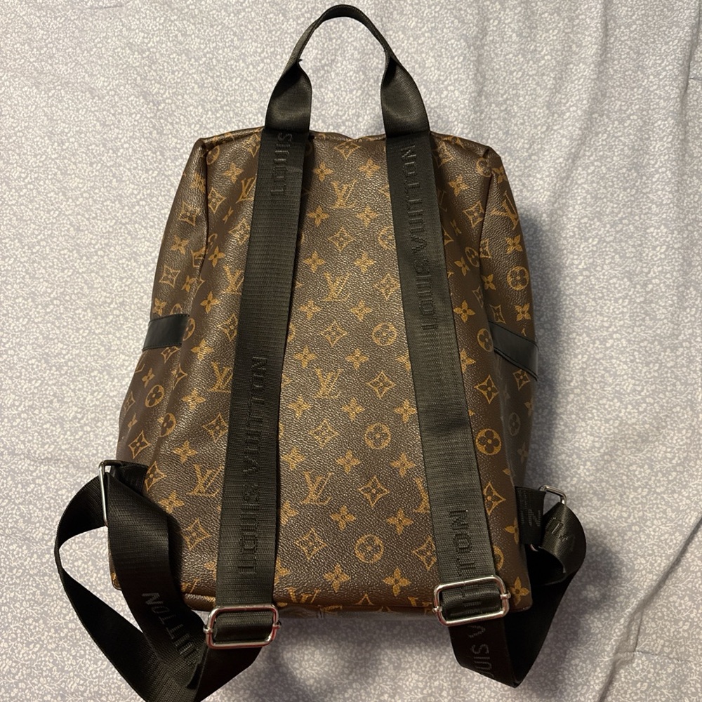 Elegant Brown Monogram Backpack - image 3